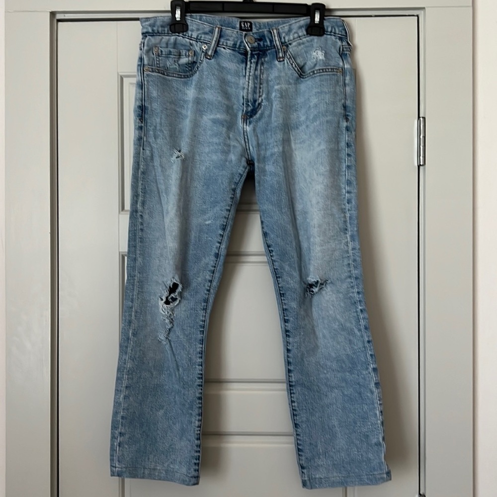 GAP distressed ripped jeans skinny Sz 30